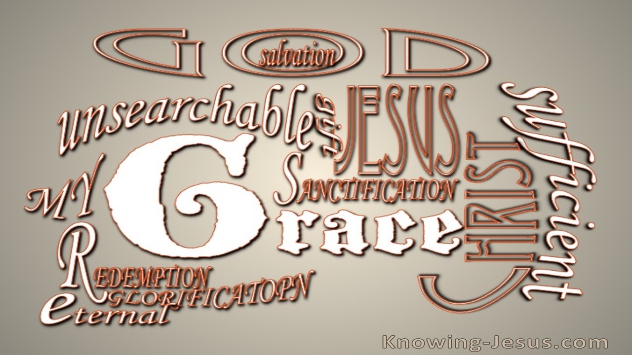 Romans 5:20 Much More Grace (brown)